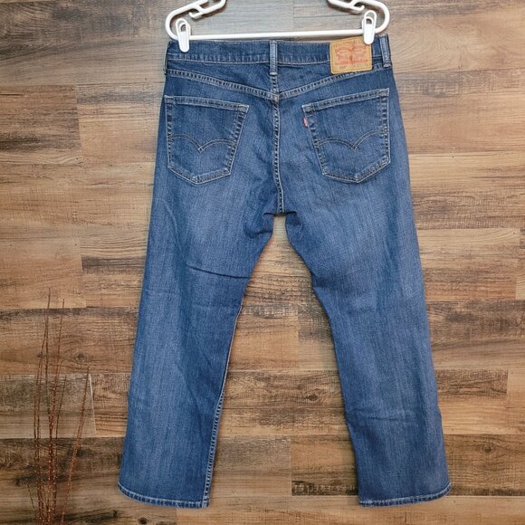 Levi's Jeans Size 33x30 Measures 33x29 Relaxed Straight 559 Medium Dark Wash - Picture 2 of 11